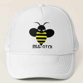 Bee-otch Hat white