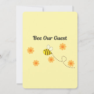 Bee Our Guest Invitation