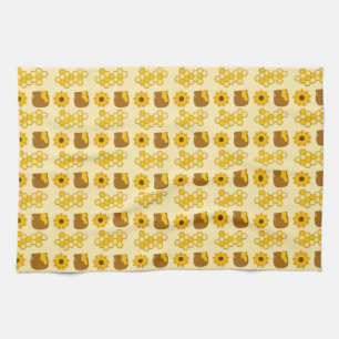 Bee Painting Ideas Tea Towel
