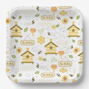 Bee Paper Plate