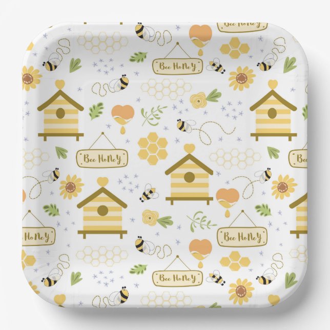 Bee Paper Plate (Front)