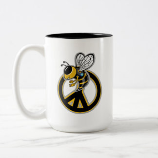 BEE PEACE Two-Tone COFFEE MUG