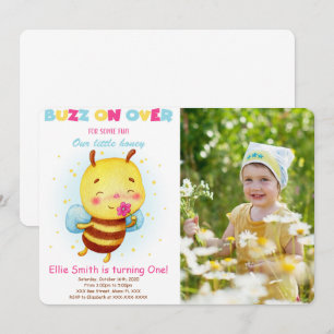 Bee Photo Invitation