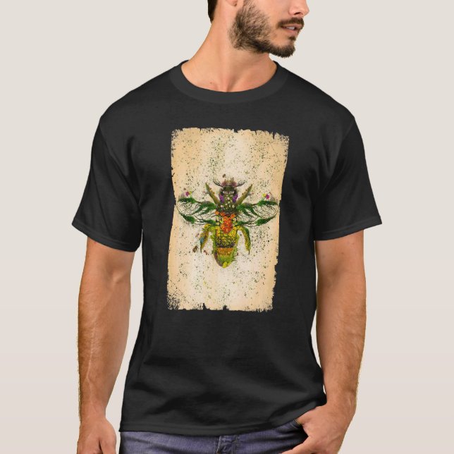 Bee Plant Beekeeper Nature T-Shirt (Front)