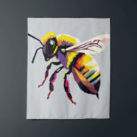 Bee pop art  tapestry<br><div class="desc">Bee drawn using WPAP art style,  pop art</div>