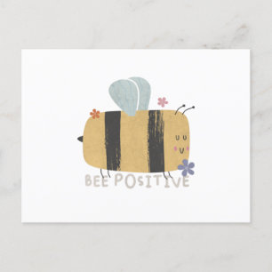 Bee Positive - Cute Bee Pun Note Card