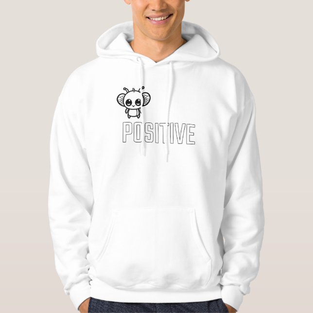 Bee Positive :) Hoodie (Front)
