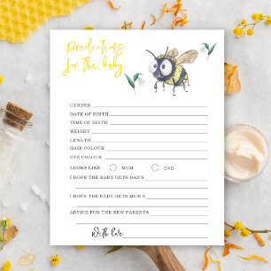 Bee - predictions and advice baby