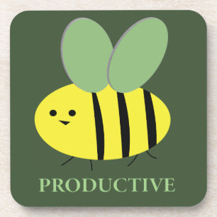 Bee Productive, Green Coaster