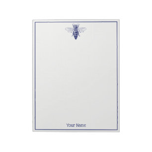 bee - queen alone - navy blue screen 08105c trans notepad