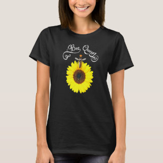 Bee Queen On A Sunflower T-Shirt