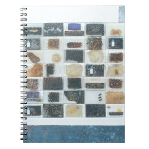 Bee resin casts spiral notebook