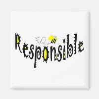 Bee Responsible magnet