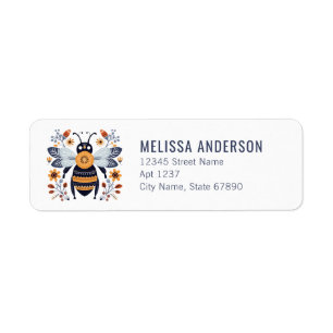 Bee Return Address Labels