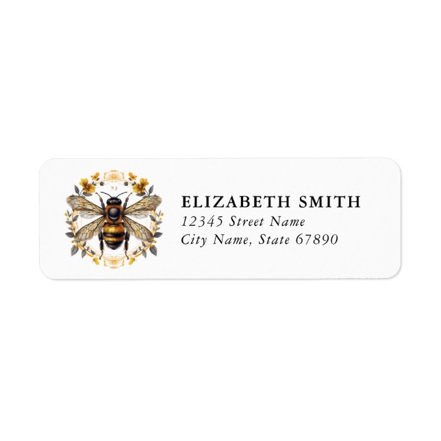 Bee Return Address Labels (Front)