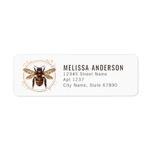 Bee Return Address Labels
