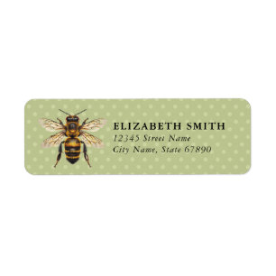 Bee Return Address Labels