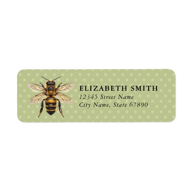 Bee Return Address Labels (Front)