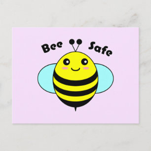 Bee Safe 2 Postcard