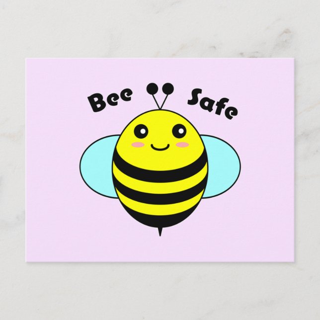 Bee Safe 2 Postcard (Front)