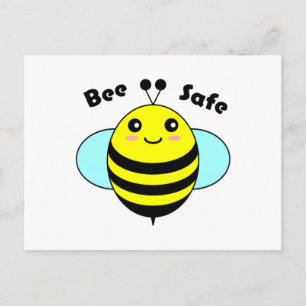 Bee Safe 3 Postcard
