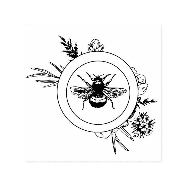 Bee Self-inking Stamp (Design)