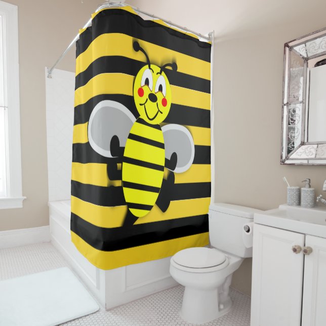 Bee Shower Curtain (In Situ)