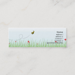 Bee - Skinny Mini Business Card