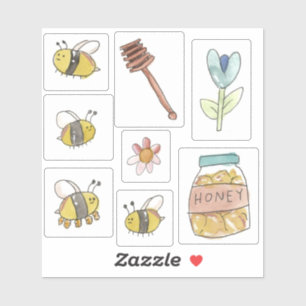 Bee sticker sheet