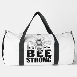 Bee Strong Honeycomb Graphic Duffle Bag