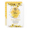 Bee Sunflower He or She Gender Reveal Invitation
