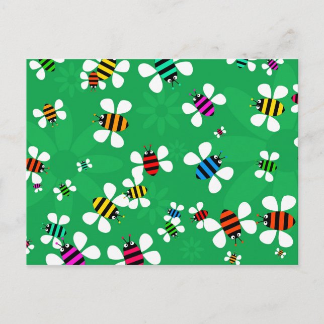 Bee Swarm Postcard (Front)