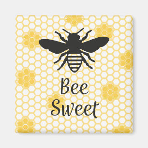 Bee Sweet Square Magnet 2in