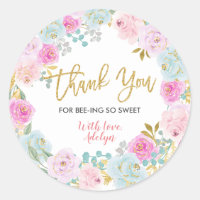 Bee Thank You for bee-ing here Stickers