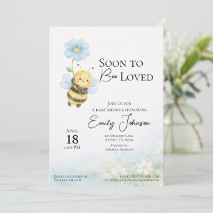 Bee Theme Baby Shower Invitation