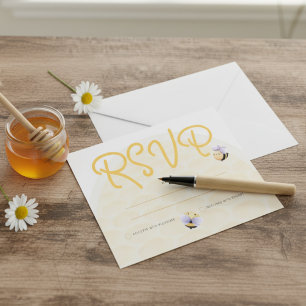 Bee There! RSVP Bee Response Card