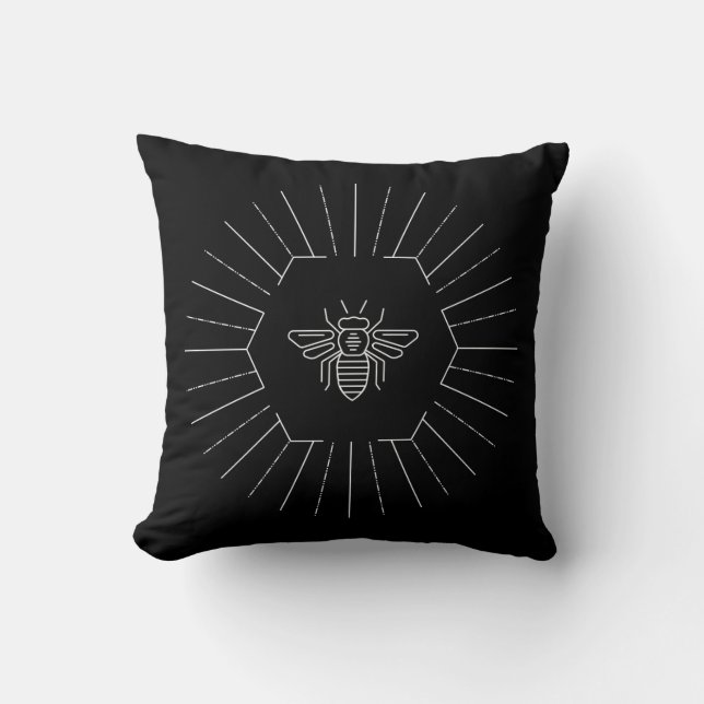 Bee Throw Pillow (Front)