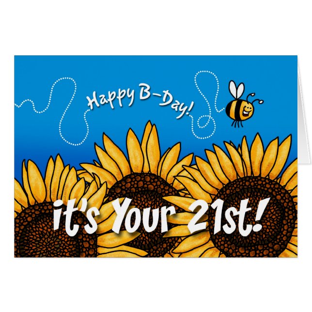 bee trail sunflower - 21 years old (Front Horizontal)