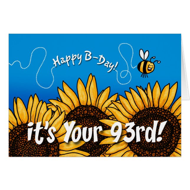 bee trail sunflower - 93 years old (Front Horizontal)