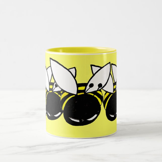 Bee Two-Tone Coffee Mug (Center)