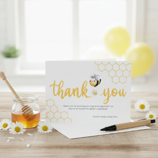Bee-utiful Moments Baby Bee  Thank You Card