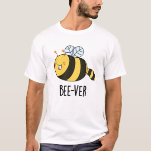 Bee-ver Funny Animal Beaver Bee Pun  T-Shirt
