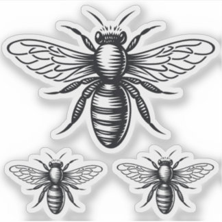 Bee vinyl stickers
