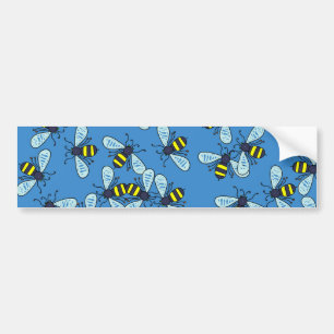 Bee Wallpaper Bumper Sticker