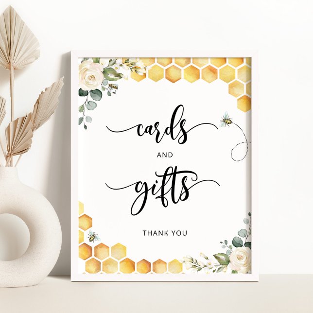 Bee watercolor cards and gifts sign (Creator Uploaded)
