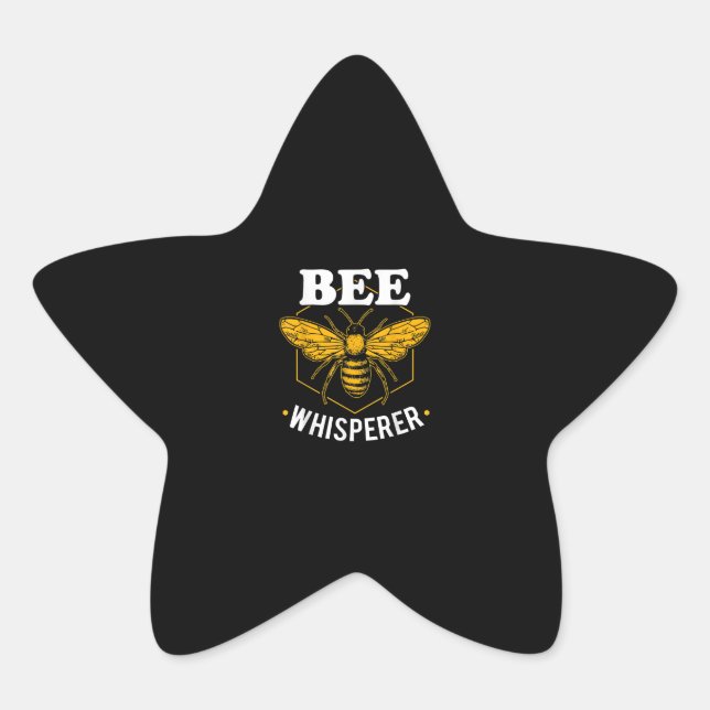 Bee Whisperer | Funny Gift For Bee Keepers Star Sticker (Front)
