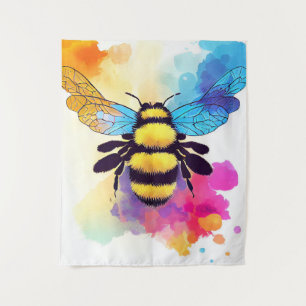 Bee Wild Nature Animal Color Art Painting Tapestry