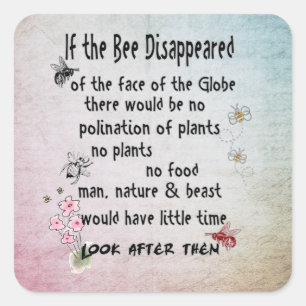 Bee wisdom sticker