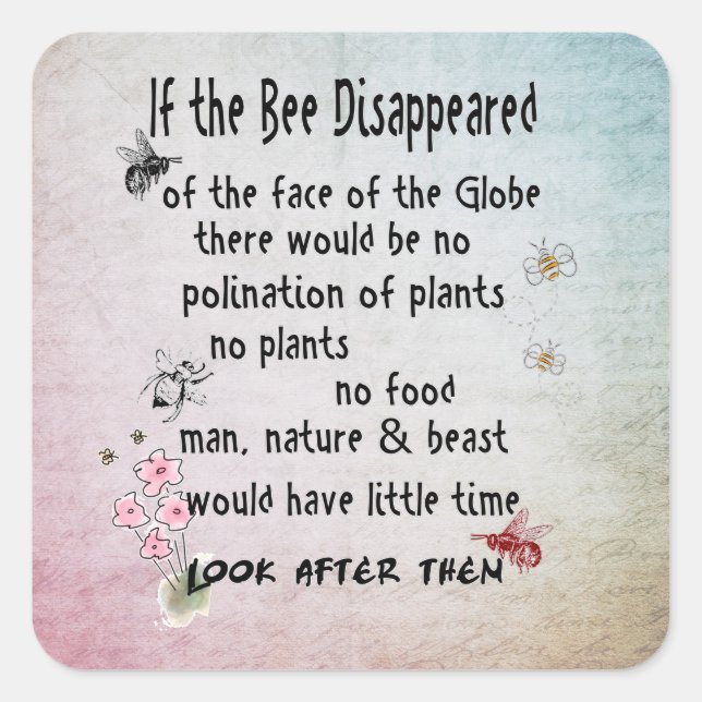 Bee wisdom sticker (Front)