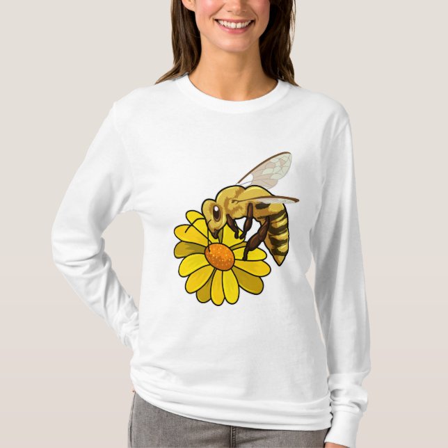 Bee with Blossom T-Shirt (Front)